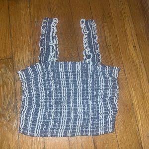 Hollister halter top in perfect condition, blue and white perfect for summer